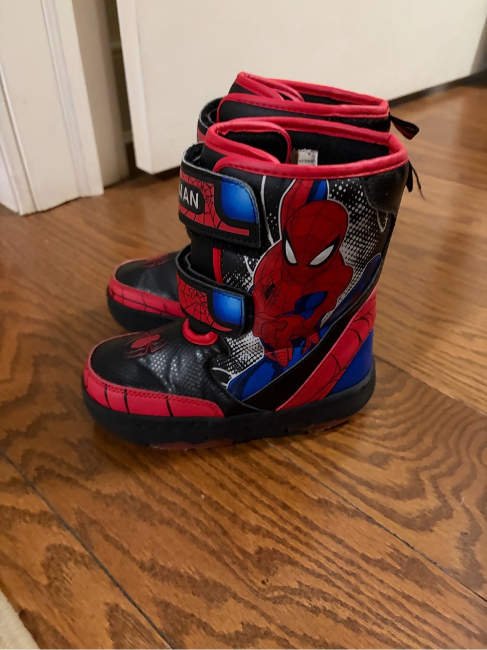 Marvel Kids Spider-Man Black, Red & Blue Rain Boots